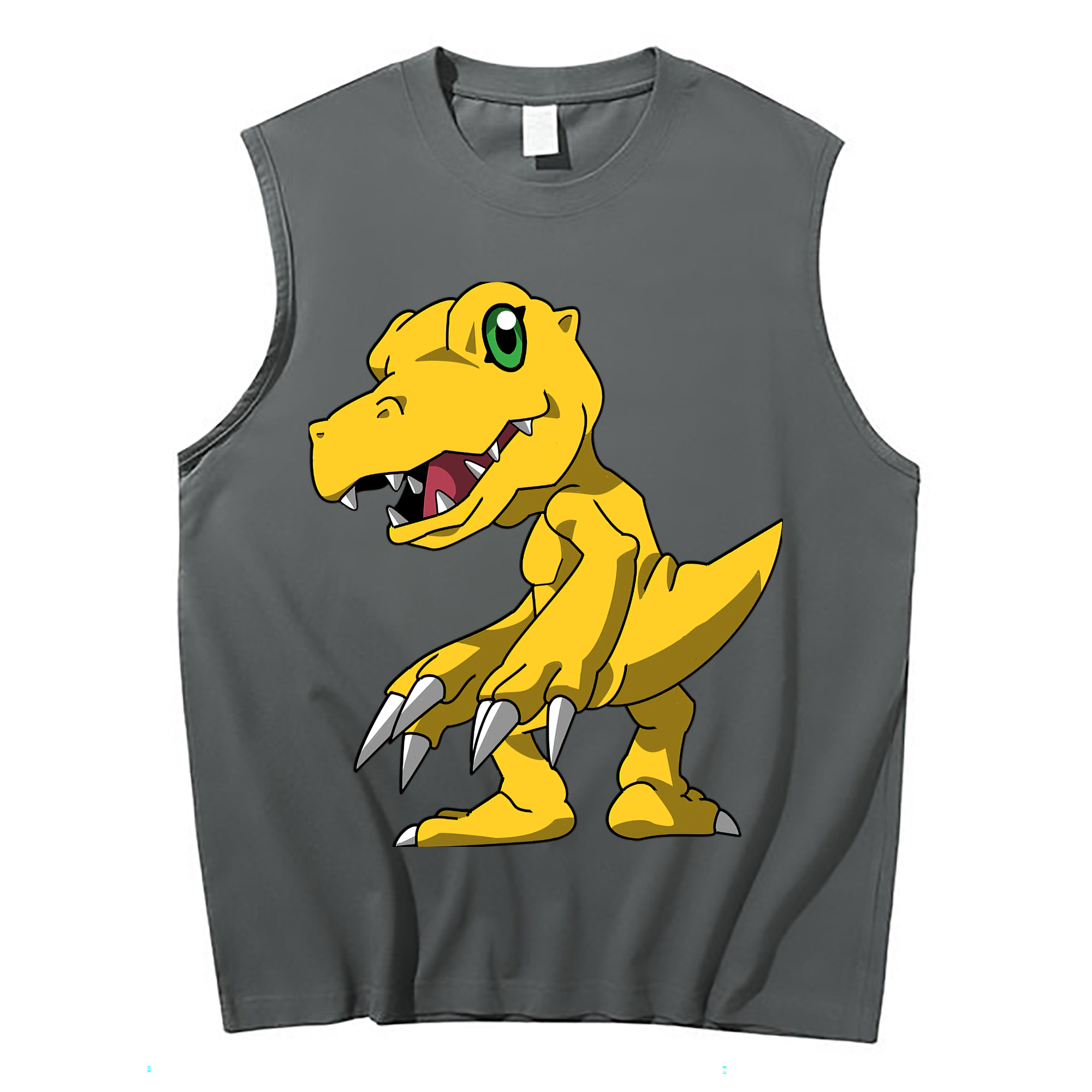 （画像用） Digimon デジタルモンスター/デジモン コットン100％タンクトップ（フロントプリント）